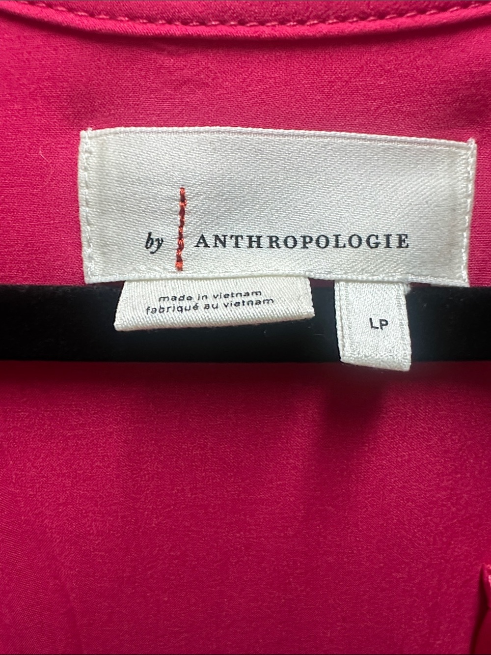 Anthropologie Vibrant Red Tiered Maxi Dress Large Petite - Picture 3 of 3